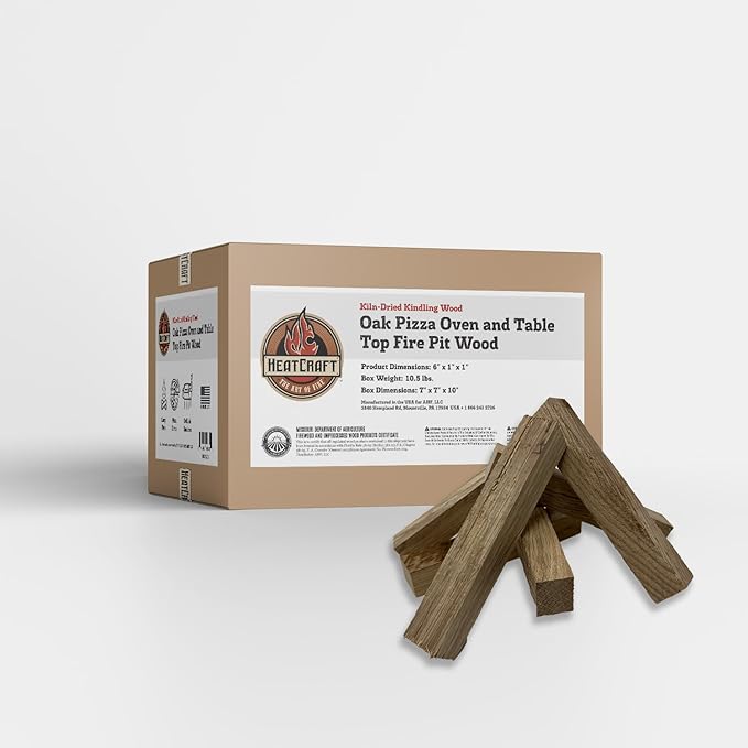 Premium Kiln Dried Wood Kindling for Pizza Ovens, Tabletop Fire Pits & Campfires