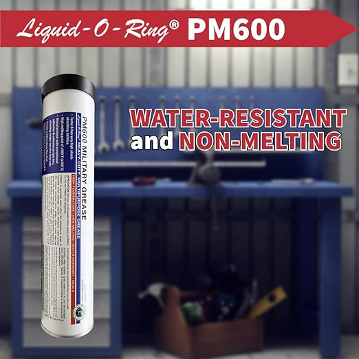 PM600 Multi-Purpose Grease for Bearings, Open Gears, and More (14oz) – Water-Resistant, High Temperature and Shock Absorption Rating, Made in The USA