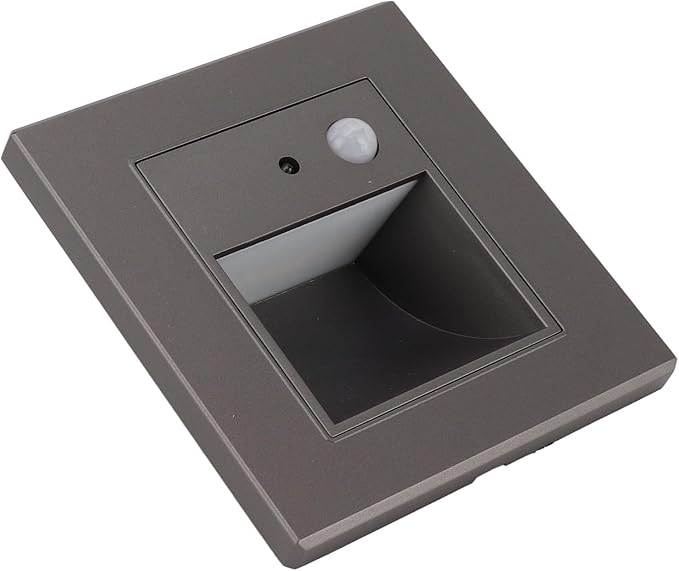Fafeicy LED Step Lights Sensor Recessed Stair Light 1.5W Motion Light 3000K for Indoor Corridor