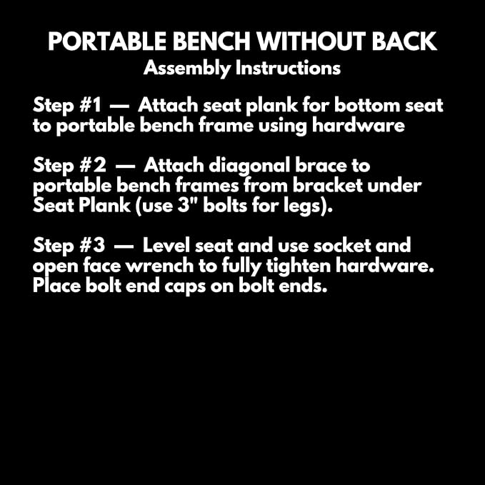 COATEDOUTDOORFURNITURE Heavy-Duty Portable Outdoor Bench Thermoplastic Coated, Expanded Metal, Commercial-Grade Seating, Made in America (Portable Without Back, 8 Ft, Textured Dark Blue)