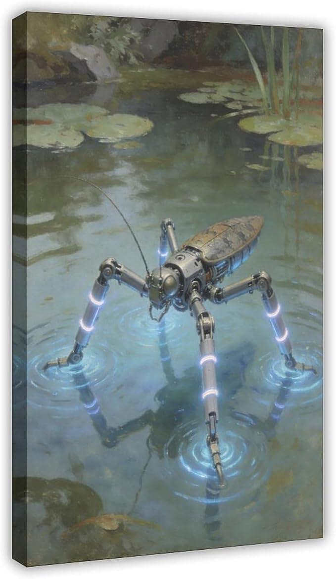 Framed Modern Sci Fi Wall Art for Living Room And Studio Futuristic Minimalist Decor 20x30inch(50x75cm)