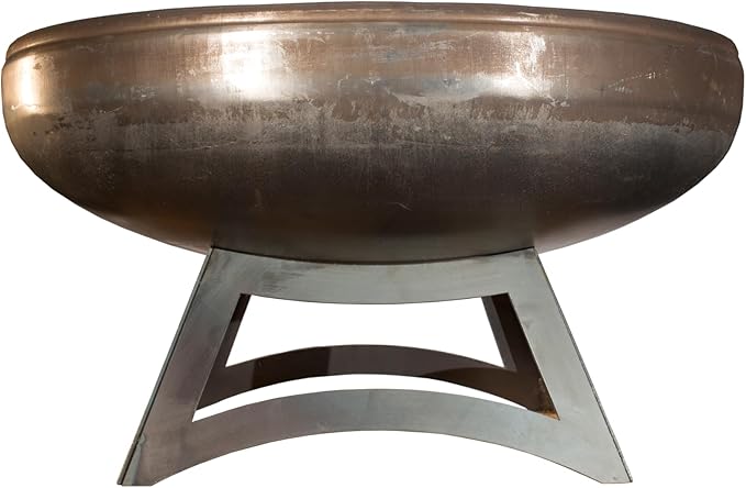 Liberty Fire Pit – Ohio Flame Wood Burning Outdoor Fire Pit - 30" Diameter with Hollow Base (Made in USA)