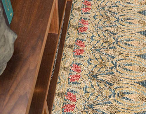 Unique Loom Edinburgh Collection Area Rug - Canmore (3' 3" x 5' 3" Rectangle, Navy Blue/ Tan) - color: Navy Blue/Tan, size: 3'3" x 5'3" (Rectangular)