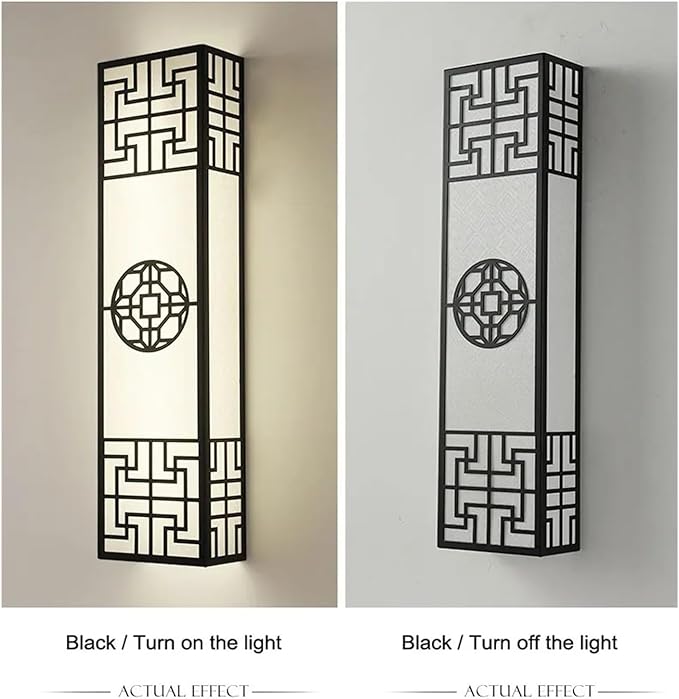 Chinese Style Bedroom Wall Lamp Strip Shaped Zen Background Wall Bedside Lamp Living Room Hallway Stairs Hotel Lighting,Wall Lamp