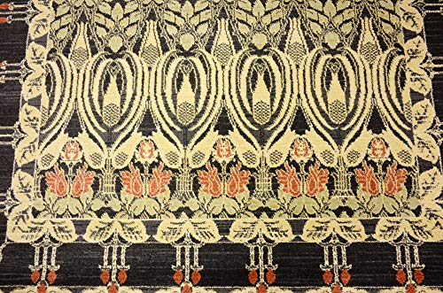 Unique Loom Edinburgh Collection Area Rug - Canmore (5' 1" x 8' Rectangle, Black/ Cream) - color: Black/Cream, size: 5'1" x 8' (Rectangular)