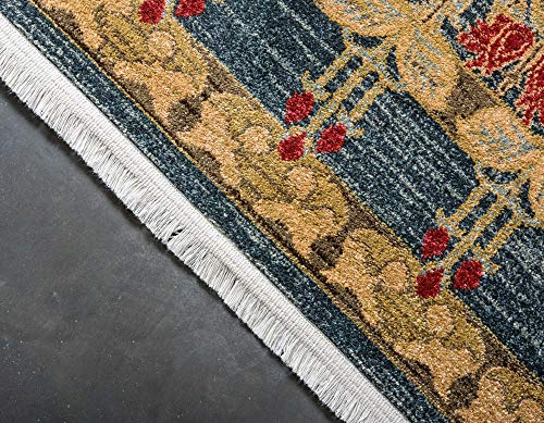 Unique Loom Edinburgh Collection Area Rug - Canmore (3' 3" x 5' 3" Rectangle, Navy Blue/ Tan) - color: Navy Blue/Tan, size: 3'3" x 5'3" (Rectangular)