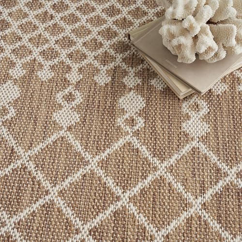 Nourison Home Positano Jute 12' x Square Area Rug - Easy Clean, Non Shedding, Bed Room, Living Room, Dining Room, Kitchen (12' x Square) - color: Jute, size: 12' x 12' (Square)