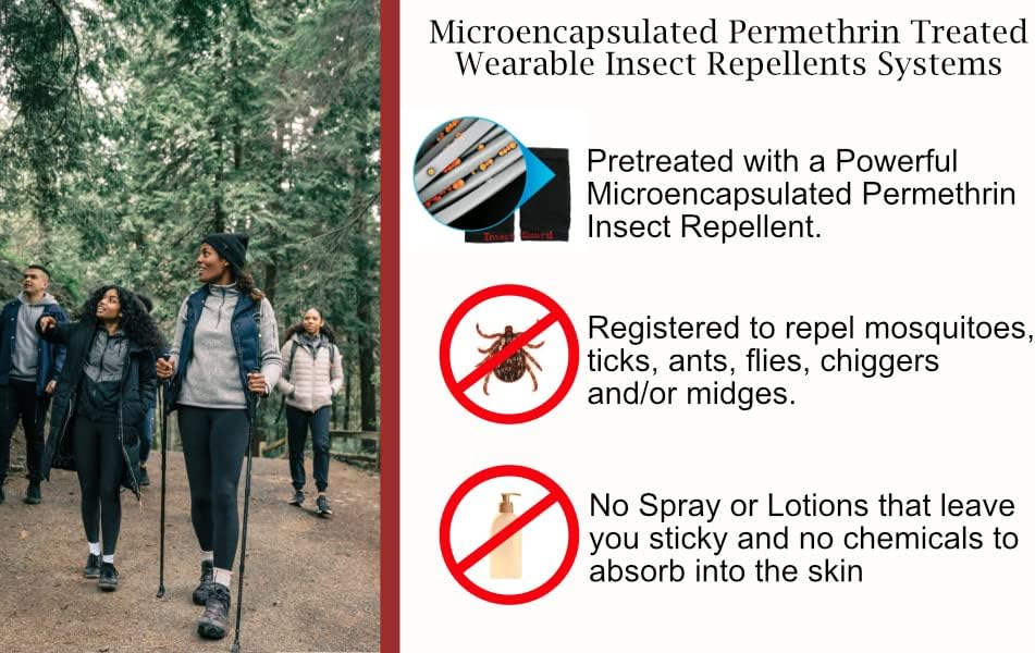 Tick Gaiters - Permethrin Treated, Ticks, Mosquitoes, Flies & More Insect Repellent, Unisex Adult, (Black/Khaki) Complete Package 1