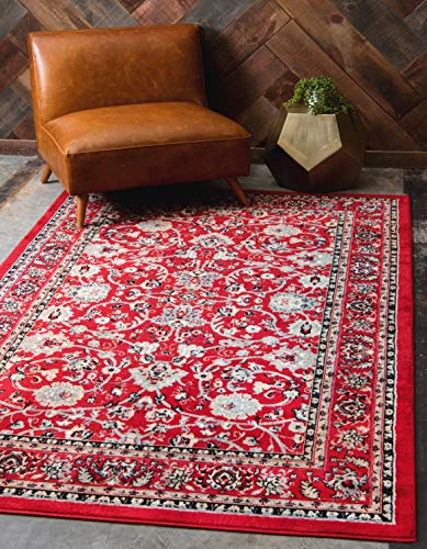 Unique Loom Sialk Hill Collection Area Rug - Washington (2' 2" x 3' 1" Rectangle, Red/ Black) - color: Red / Black, size: 2'2" x 3'1" (Rectangular)