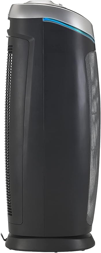 GermGuardian 3-In-1 HEPA Air Purifier for Home, Large Rooms Up To 915 Sq. Ft. with HEPA Air Filter, UV-C Light & Odor Reduction, AC5000E, 28" Tower, Gray