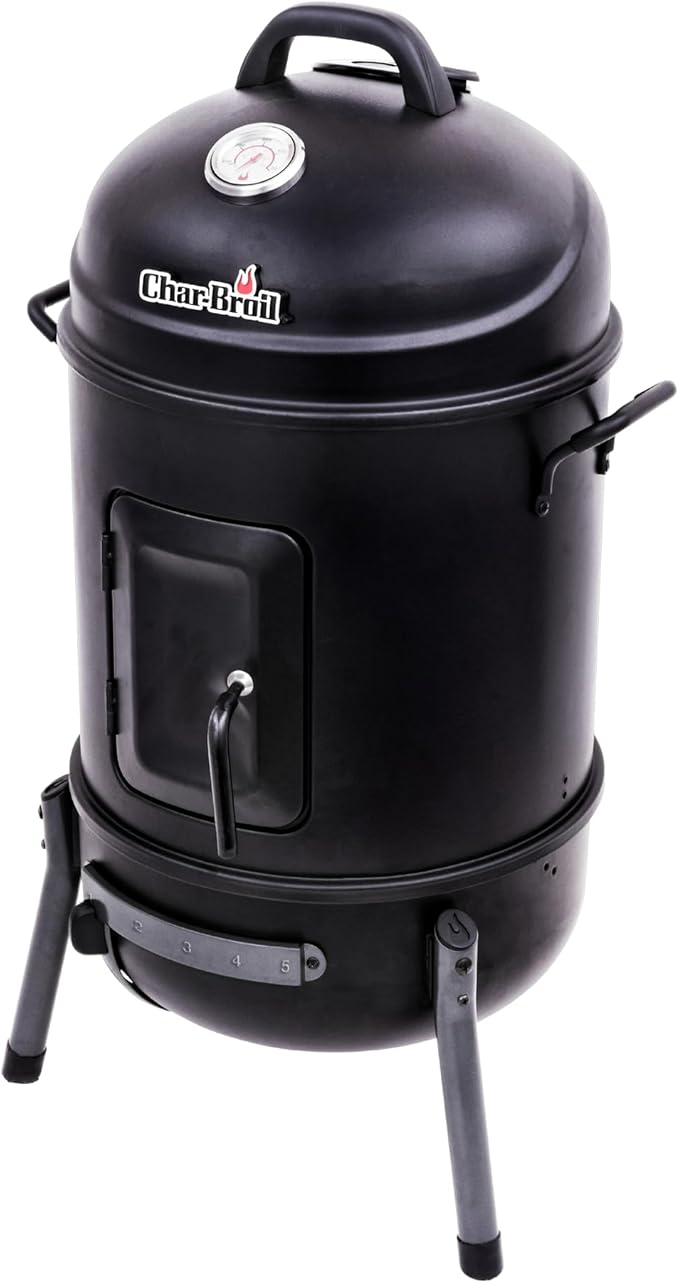 Char-Broil Bullet Charcoal Smoker 16" - 18202075,Black