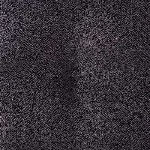 Square Tufted Floor Pillow with Removable Cover, Black, Large (40") - color: Black, size: Large (40")