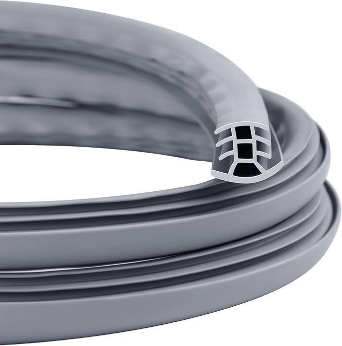 Flexible EPDM Rubber Strip (100 ft Long and 1 inch Wide) for Concrete Crack Repair and Replacement - Weather and Aging Resistant Expansion Joint Filler for Driveways and Sidewalks
