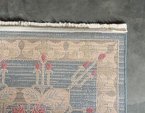 Unique Loom Edinburgh Collection Area Rug - Canmore (7' 1" x 10' Rectangle, Navy Blue/ Tan) - color: Navy Blue/Tan, size: 7'1" x 10' (Rectangular)