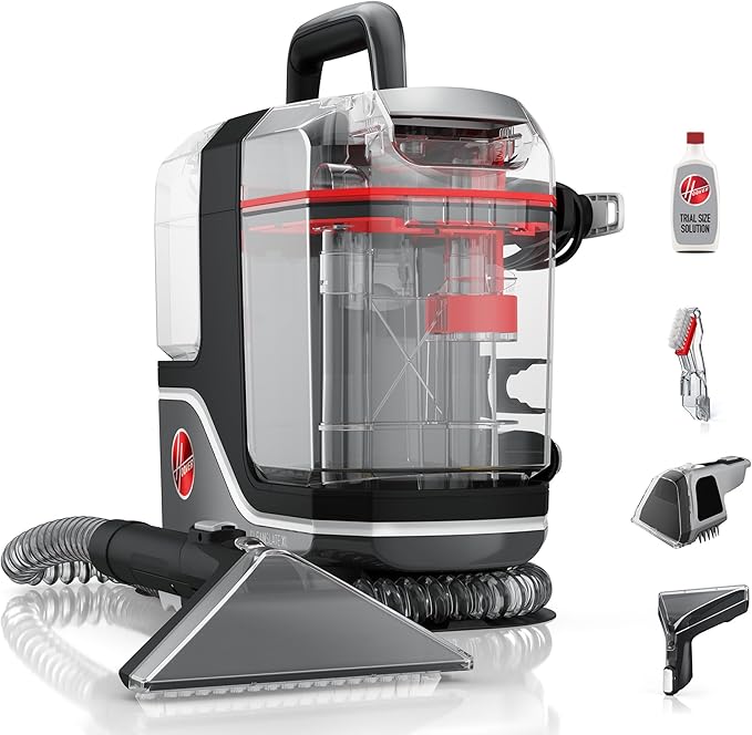 Hoover CleanSlate XL Deep Cleaning Carpet + Upholstery Spot Cleaner Machine with Specialized Tools, Permanent Stain Remover, Pair with Hoover Portable Spot Cleaner Solution