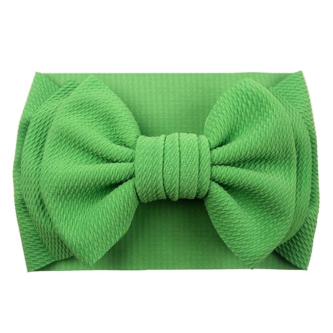 Bows for Baby Girls Headband, Newborn Bows Headbands Baby Hair Bows Hairbands Hair Accessories.(FD104-Light green)