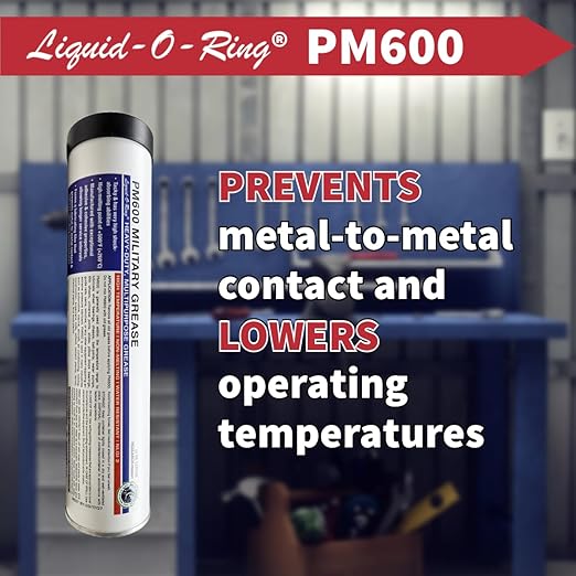 PM600 Multi-Purpose Grease for Bearings, Open Gears, and More (14oz) – Water-Resistant, High Temperature and Shock Absorption Rating, Made in The USA