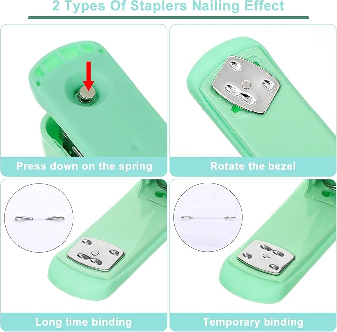 17 in 1 Green Desk Organizers and Accessories Set, 3 Office Desk Supplies Storage Organization, 4 Pens, Stapler, Staples & Remover, Tape & Dispenser, Scissors, Ruler, Clips, Hole Punch, Back to School