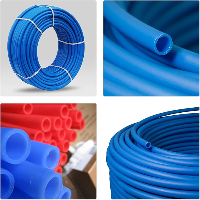 SUPPLYGIANT Pex-A Tubing 3/4 Inch x 500 Ft Tube Coil, Non-Barrier Pipe for Potable Water, 3/4" Flexible Water Tubing for Plumbing, Blue Pex Tube