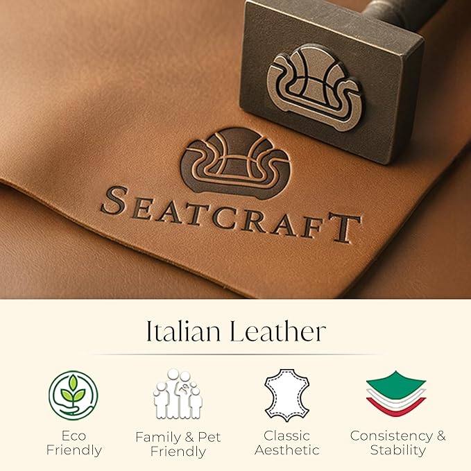 Seatcraft Diamante Zero-Gravity CoolZero Italian Leather Home Theater Seating, Power Headrest, Power Recline, Row of 3, Brown
