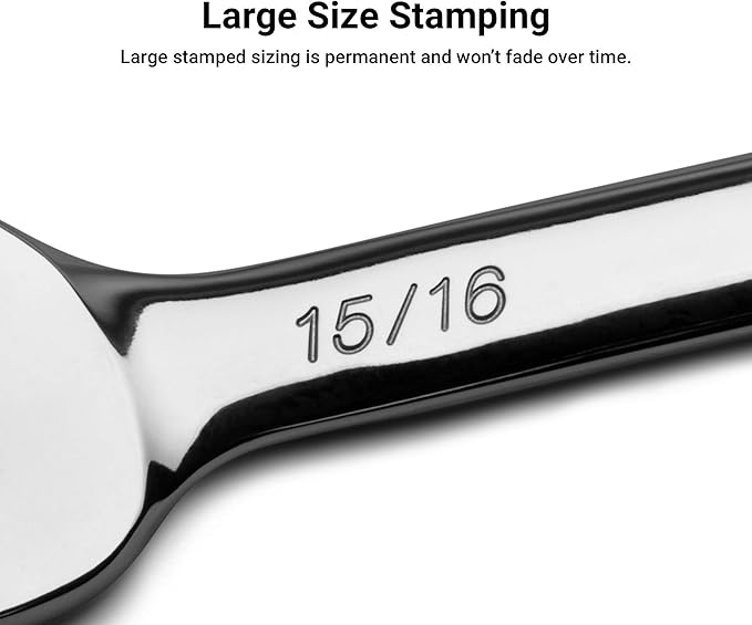Capri Tools 3/8-inch Combination Wrench, 12 Point, SAE, Chrome (1-1403)