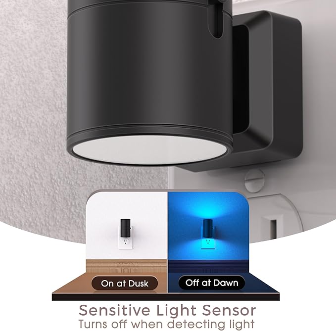 Briignite Night Lights Plug into Wall, 2 Pack 11-Color Changing Night Light with 1 Remote Control, 3000K+6000K+RGB LED Nightlight for Kids with Light Sensor, 0-100 LM Adjustable for Bedroom, Stairway