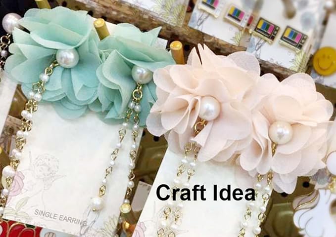 YYCRAFT Pack of 30 Chiffon Flower 2" Hair Flower Headband-Baby Pink
