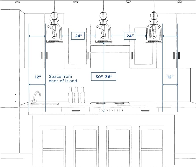 Progress Lighting 3-Light Inverted Pendant, Bravo Collection, Indoor, P3912-09, Brushed Nickel