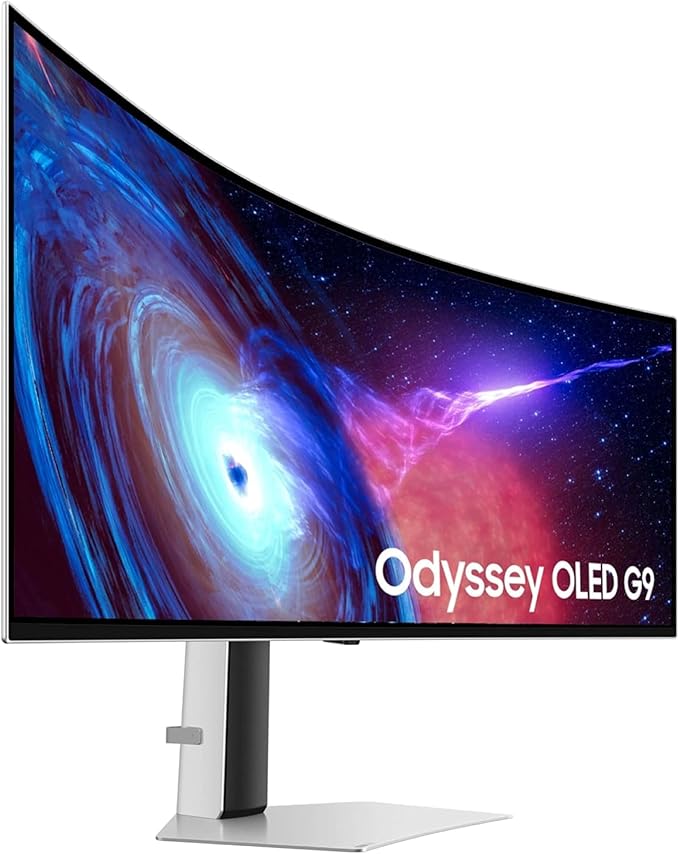 Samsung 49" Odyssey OLED (G93SC) Series Curved Gaming Monitor w QD-OLED, 240Hz, 0.03ms, DQHD, G-Sync Compatible, AMD FreeSync Premium Pro,Height Adjustable Stand,3 Yr Warranty,LS49CG932SNXZA