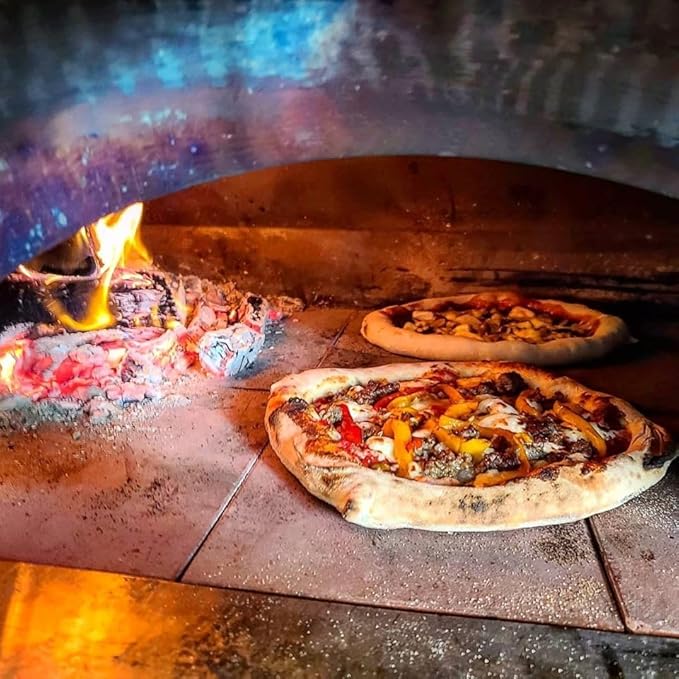 Cutting Edge Firewood Pizza Oven Wood - 8-Inch Splits - Ultra Kiln-Dried Oak Cooking Logs - Large 50 lbs Box for Ovens, Alfa One, Gozney Dome, Solo Stoves