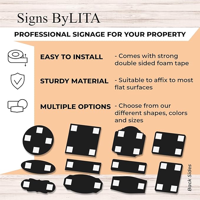 Signs ByLITA Oval Electrical Panel Inside Sign (Lt Gray) - Medium 2 Pack