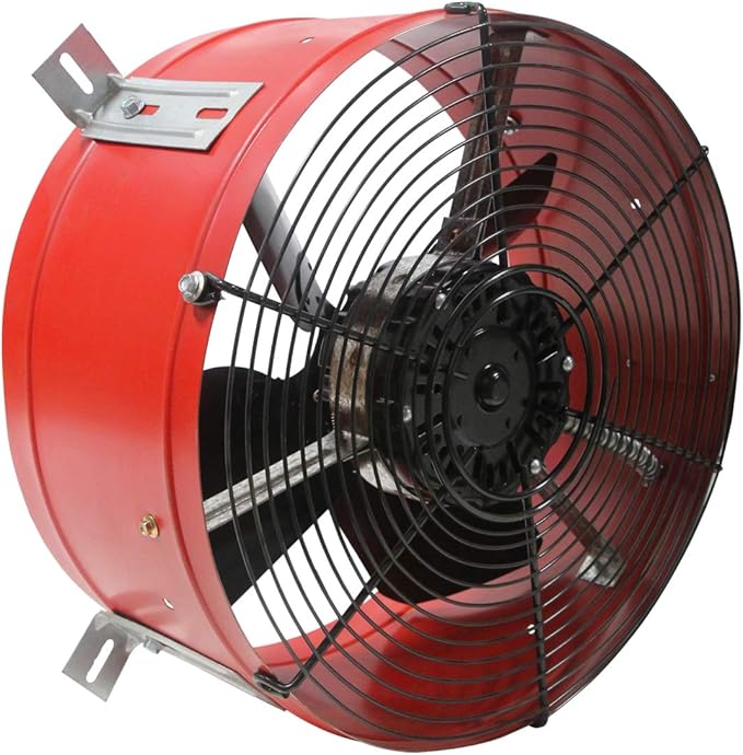 Maxx Air Professional Grade Gable Mount | Power Attic Ventilator, 2.6-Amp 60-Hz Motor and 14-Inch Blade | Quiet Home Attic Fan 1300 CFM | 1,850 SQ. FT. (Red)