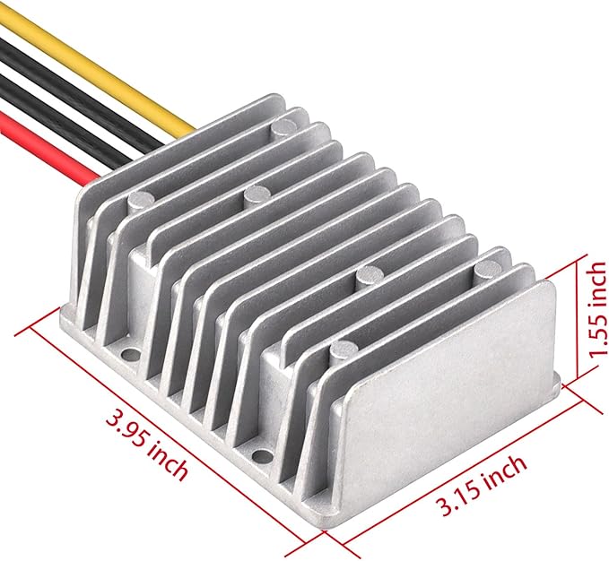 Cllena DC/DC 12V to 24V Boost Converter 25A 600W Step Up Voltage Regulator Module Car Power Supply Voltage Transformer (Input 10V-16V)