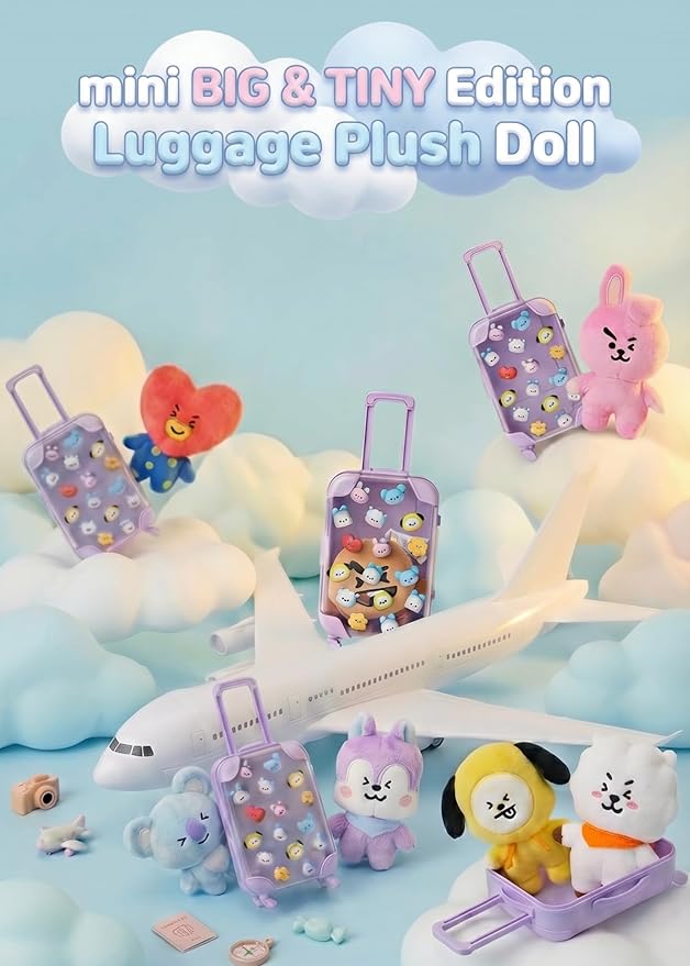 Line Friends Official BT21 mini BIG & TINY Edition Luggage - TATA