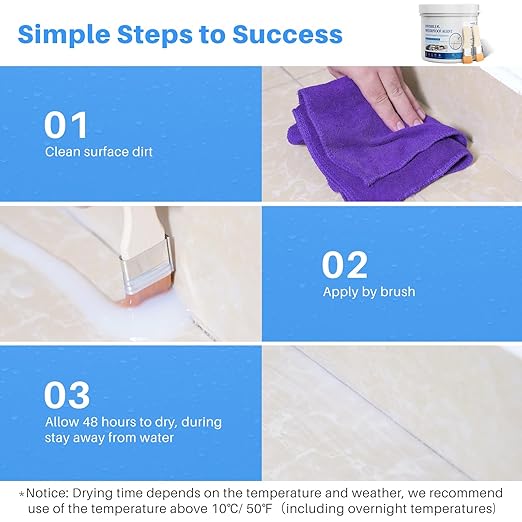 Invisible Waterproof Agent Transparent Repairing Leak Waterproof Adhesive for Roofs, Walls, Bathroom, Shower, Window Sills, Indoor & Outdoor Water Proof Coating 35 Oz