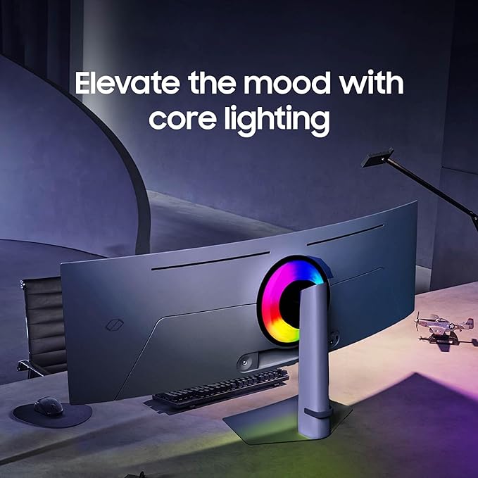 Samsung 49" Odyssey OLED (G93SC) Series Curved Gaming Monitor w QD-OLED, 240Hz, 0.03ms, DQHD, G-Sync Compatible, AMD FreeSync Premium Pro,Height Adjustable Stand,3 Yr Warranty,LS49CG932SNXZA