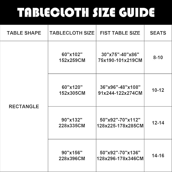 6 Pack White Tablecloth 90 x 156 Inch Table Cloth for 8 Foot Rectangle Tables, Wrinkle Resistant Washable Polyester Fabric Table Covers for Party, Wedding,Dining,and Banquet