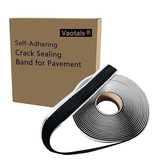Innovative Upgraded Asphalt Crack Sealer and Joint Repair Tape - Handles Temp Extremes, Efficient Road Repair, Improved Version, Torch Not Required (1.2in * 30ft)