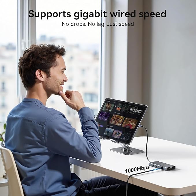 USB C Docking Station Dual Monitor Adapter for Dell HP, Laptop Docking Station 3 Monitors Quad Display USB C Hub Dongle to 2 HDMI,DP,VGA,3 USB,PD,100W PD,Ethernet, 9 in 1 Thunderbolt Dock for Surface