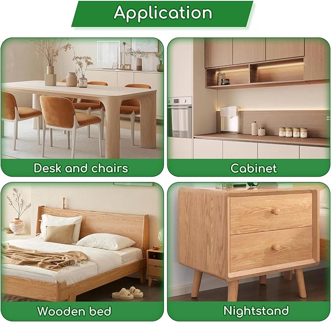 Wood Furniture Repair Kit, 24 Colors Wood Touch up Filler, Repair Scratch, Cracks, Stains, Discoloration for Wood Furniture, Door, Cabinet, Floor, Table Surface Wood - Gray Series