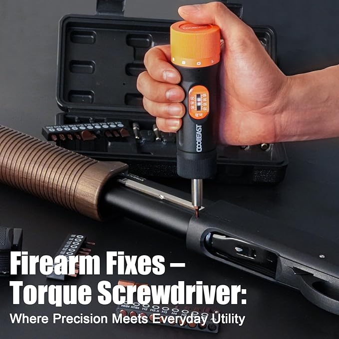 Torque Screwdriver 38Pcs, Gifts for Men Torque Wrench with Inch/Pounds Torque Range 10-70 In-lb, S2 Bits, Sockets and Storage Case for Maintenance, Tools, Bike Repairing and Mounting