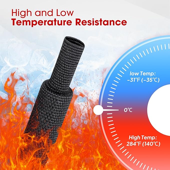 Sonoreboom 2 in 1 Heat Shrink Braided Sleeving Fabric Tubing-Ideal fit Irregular Shape Hose/Cable/Wire (45FT, 1-1/8"(29mm))