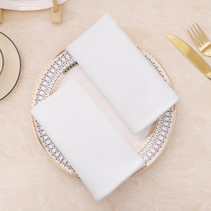 Homaxy 100% Cotton Waffle Weave Kitchen Towels