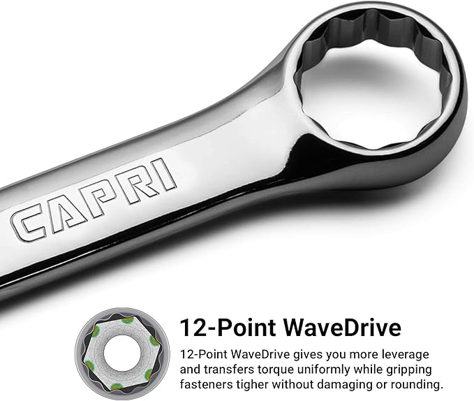 Capri Tools 1-1/16-Inch Combination Wrench, 12 Point, SAE (1-1414)