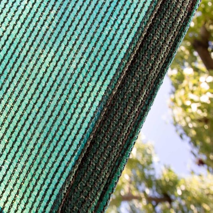 Amgo Custom Size 12' x 21' Green Rectangle Square Sun Shade Sail UPF50+ AGTAPR1620, Order to Make Canopy Awning, 95% UV Blockage, Water & Air Permeable, Commercial and Residential (We Customize)