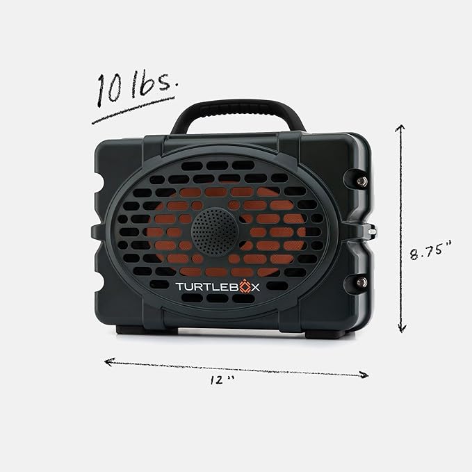 Turtlebox Original Gen 3: Portable Outdoor Bluetooth Speaker – Ultra-Loud (120dB), Waterproof (IP67), Rugged, Impact-Resistant, 3-Day Battery | Party Mode: Unlimited Pairing for Stereo Sound, Green