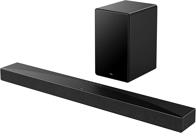 TCL Q65H 5.1 Sound Bar with Wireless Subwoofer for Smart TV | Dolby Atmos DTS:X Auto Room Calibration| 580W Power Bluetooth Home Theater Speaker with Bass | App Control & Remote Control | Latest Model