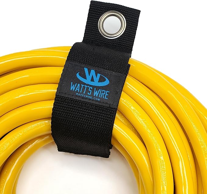 50 ft Outdoor Extension Cord Waterproof - 12 Gauge Heavy Duty Extension Cord Splitter - Lighted Outdoor Extension Cords with Multiple Outlets - Watts Wire - 50' Grounded - extensiones electricas