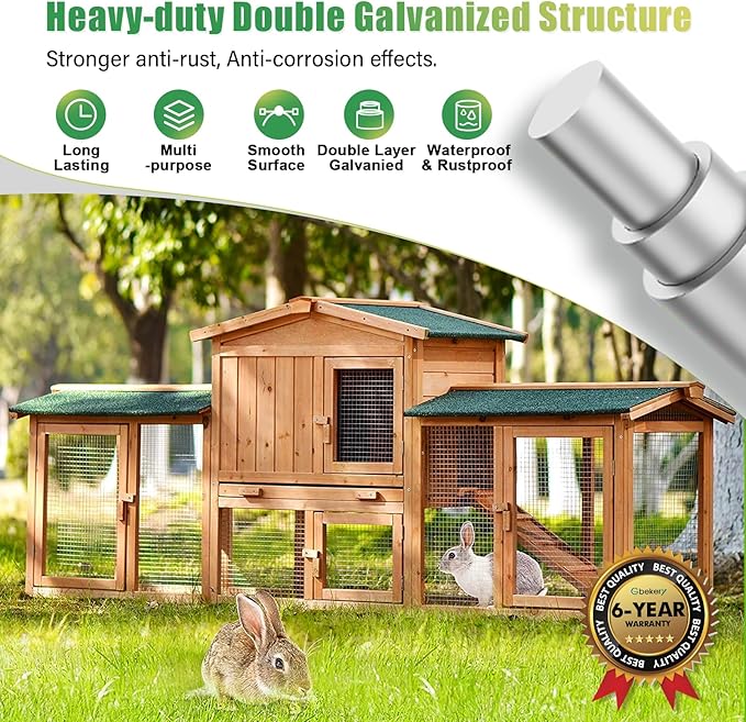 Hardware Cloth 1/2 inch 16in x 25ft 19 Gauge, Hot-dip Galvanized After Welding Chicken Wire Mesh Roll Garden Plant Welded Metal Wire Fencing Roll, Rabbit Cages Snake Fence