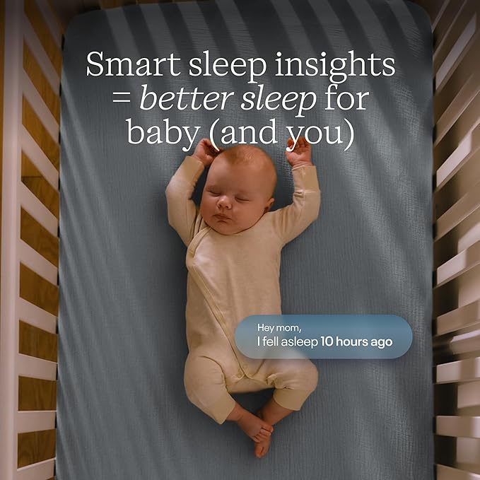 Nanit Pro Smart Baby Monitor - 1080p Wi-Fi Video Camera, 2-Way Audio, See Your Baby from Anywhere, Sound/Motion/Cry Notifications, Night Vision